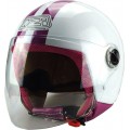 NZI Κράνος Vintage II Classic Pink White Lady ΚΡΑΝΗ