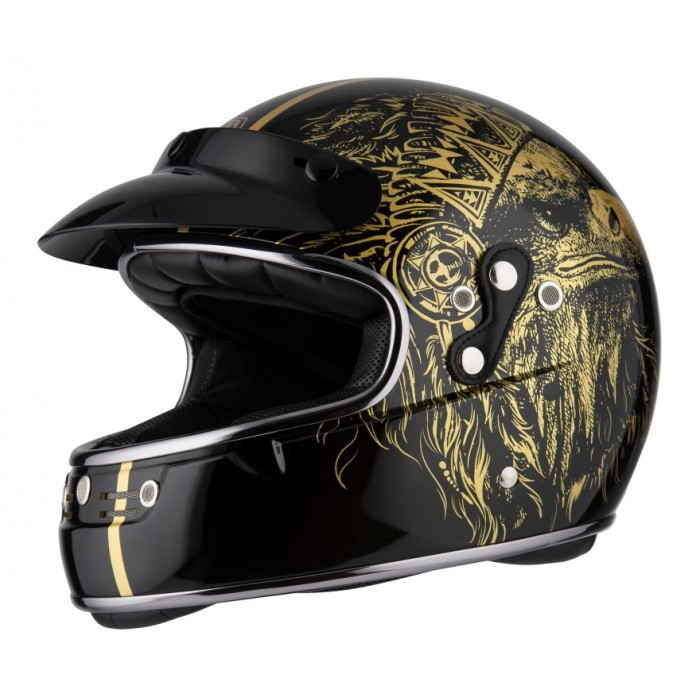 NZI Κράνος Flat Track Boss Gold ΚΡΑΝΗ